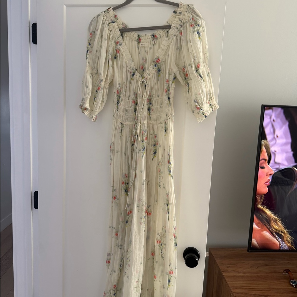 Doen Cream Floral Maxi Dress